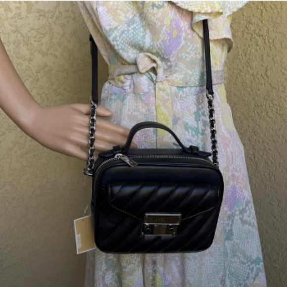 Michael Kors Small Rose Top Handle Leather Satchel - Picture 10 of 16